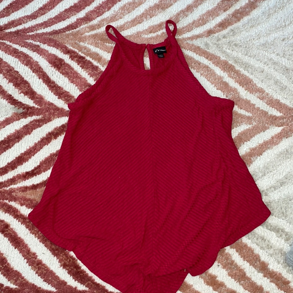 Red tank top